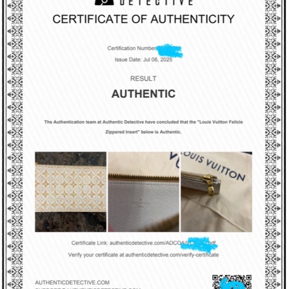 Louis Vuitton w/ COA Giant Monogram Resort Canvas Felicie Zippered Insert Pouch - Picture 2 of 8